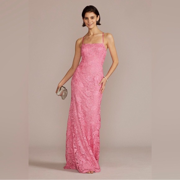 Jules & Cleo Lace Long Sheath Evening/Prom Dress - Picture 3 of 7